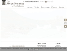 Tablet Screenshot of cote-aix.com
